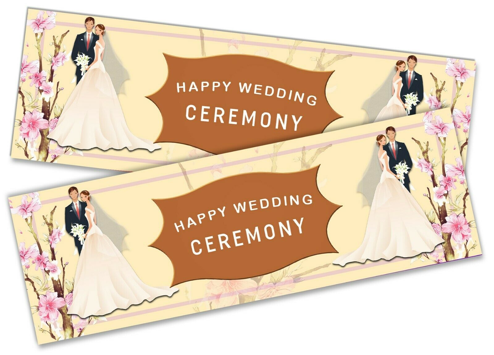x2 Personalised Wedding Banner Adult Party Celebration Marriage Mr and Mrs 62